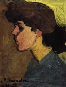 Head of a Woman in Profile Amedeo Modigliani